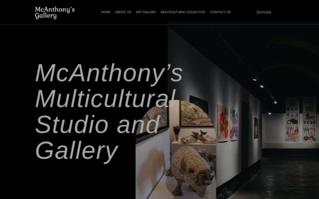 Screenshot of the MC Anthony’s Multicultural Art website